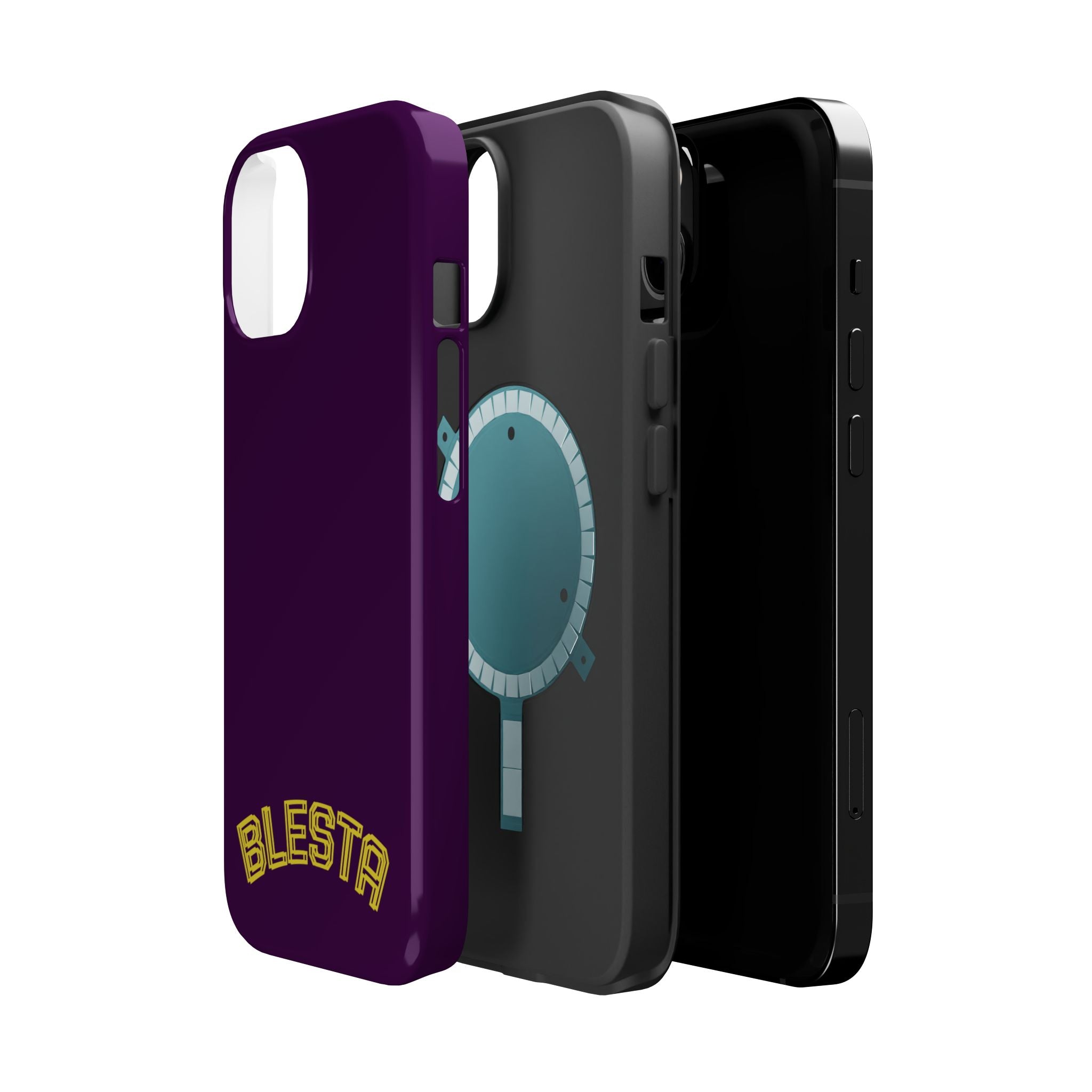 Magnetic Impact-Resistant Phone Case — “BLESTA” Retro Varsity Logo