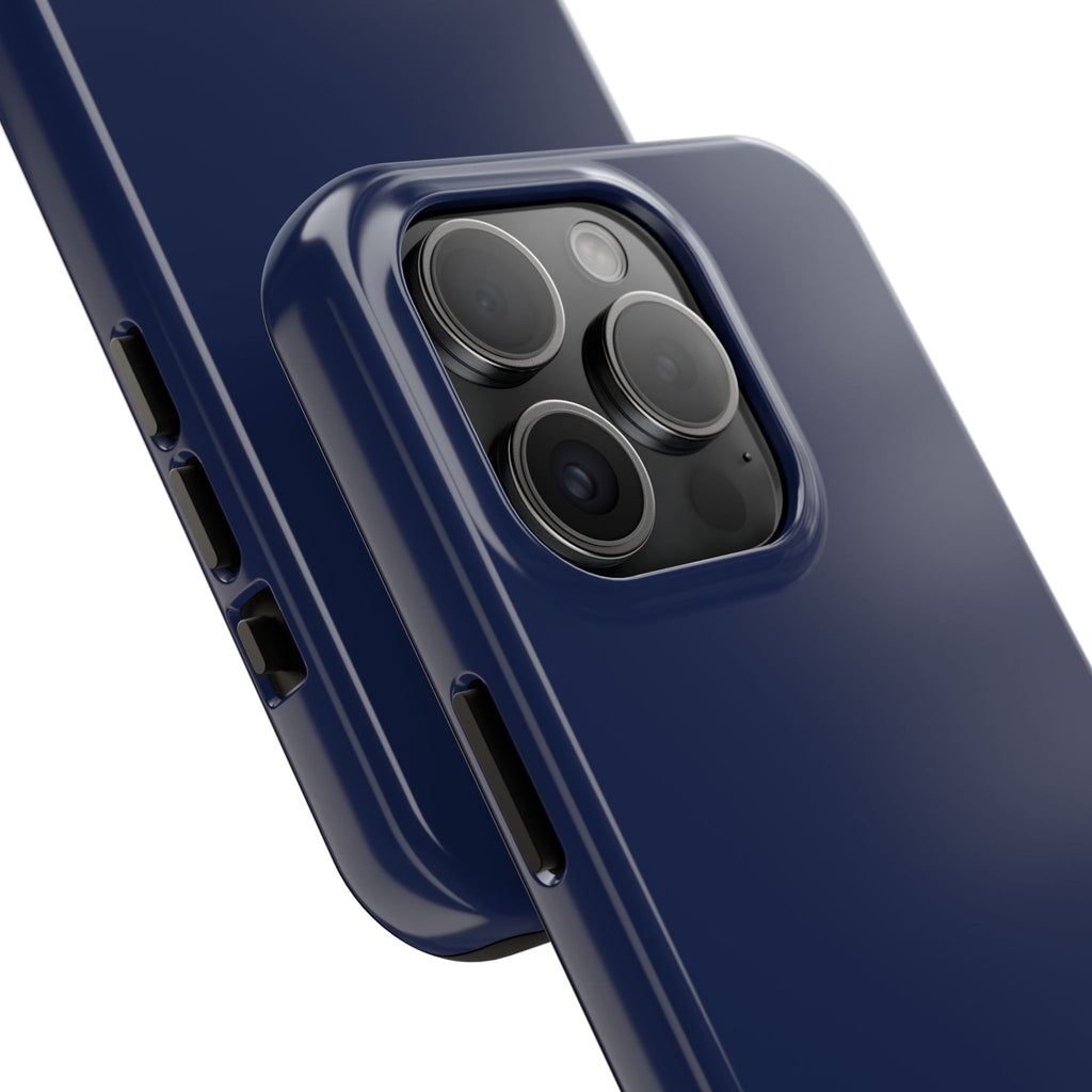 Tough Phone Case — Navy ‘BLESTA’ Bold Graphic Protective Cover