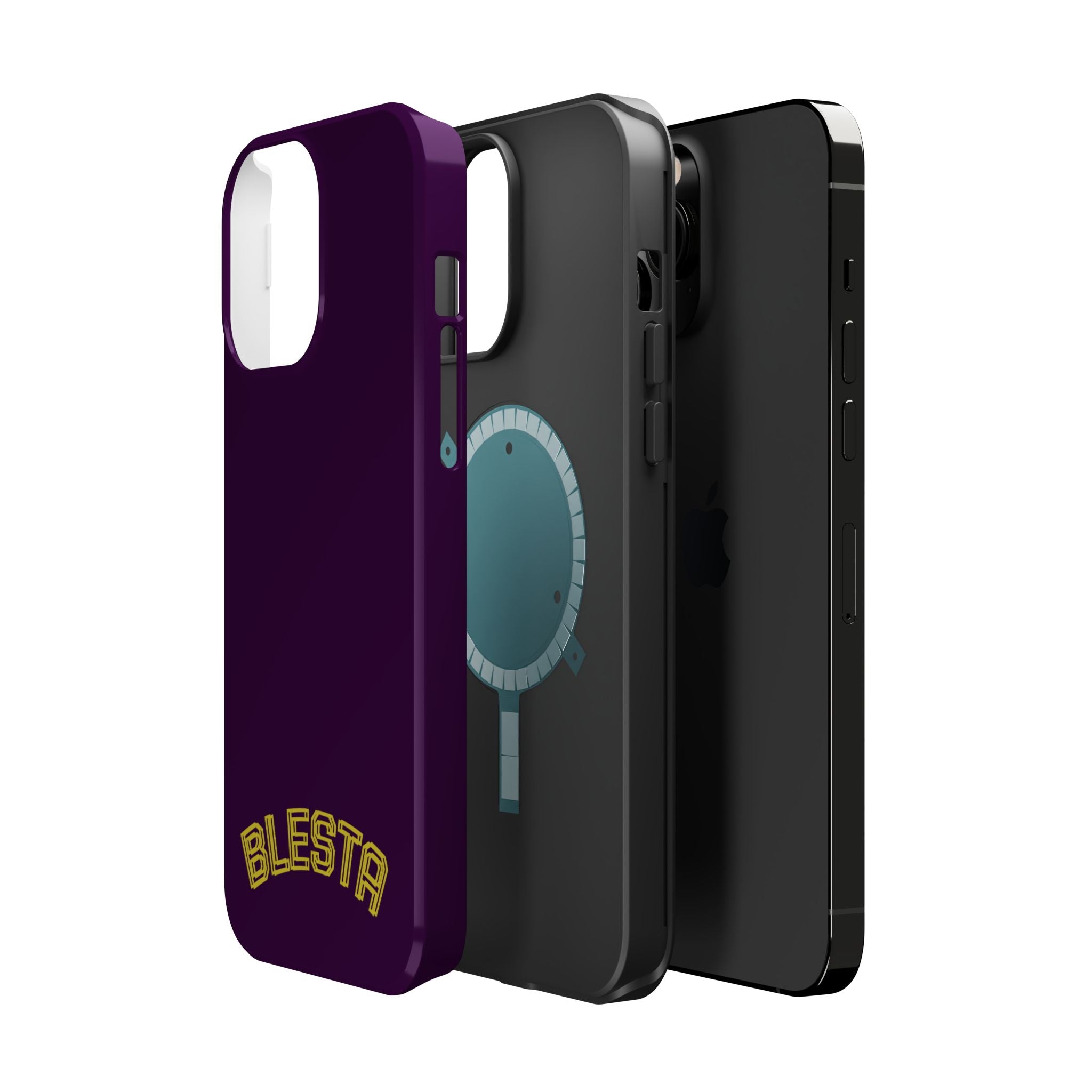 Magnetic Impact-Resistant Phone Case — “BLESTA” Retro Varsity Logo