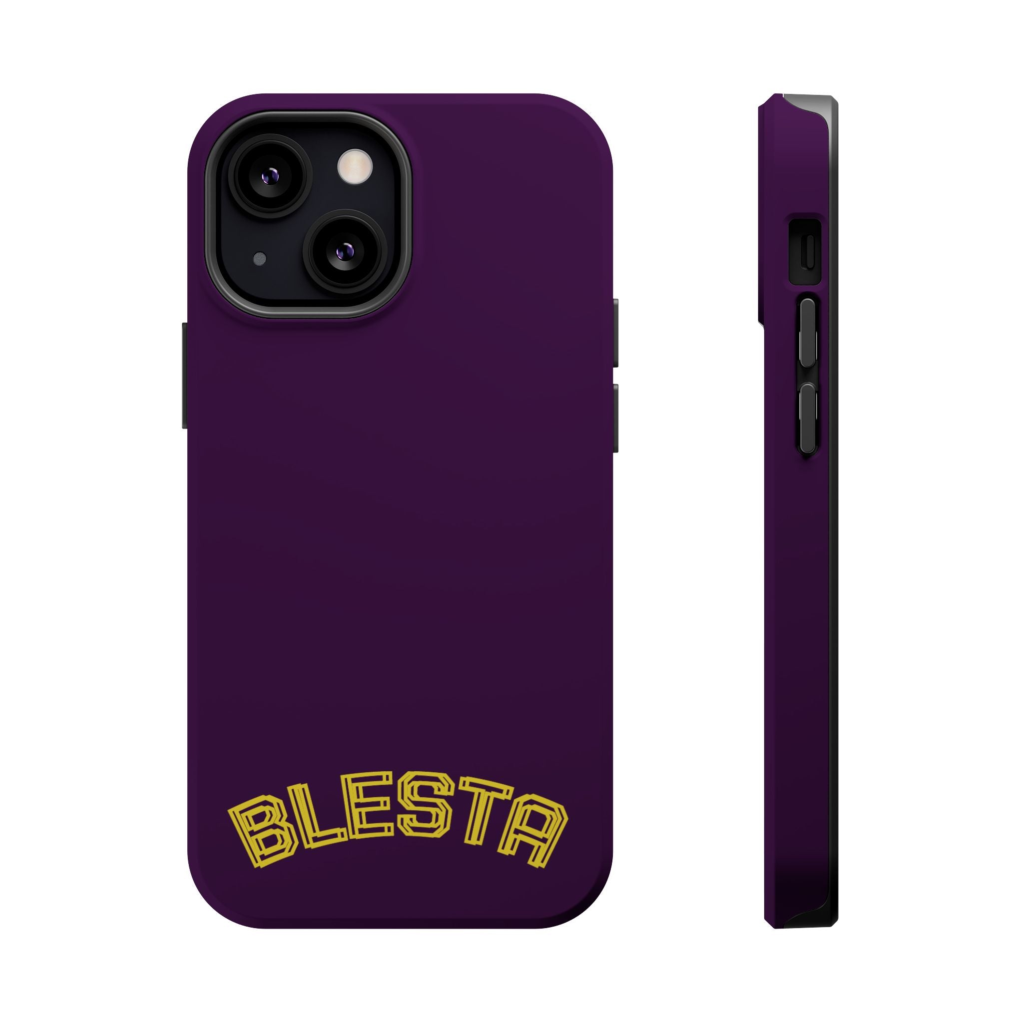 Magnetic Impact-Resistant Phone Case — “BLESTA” Retro Varsity Logo