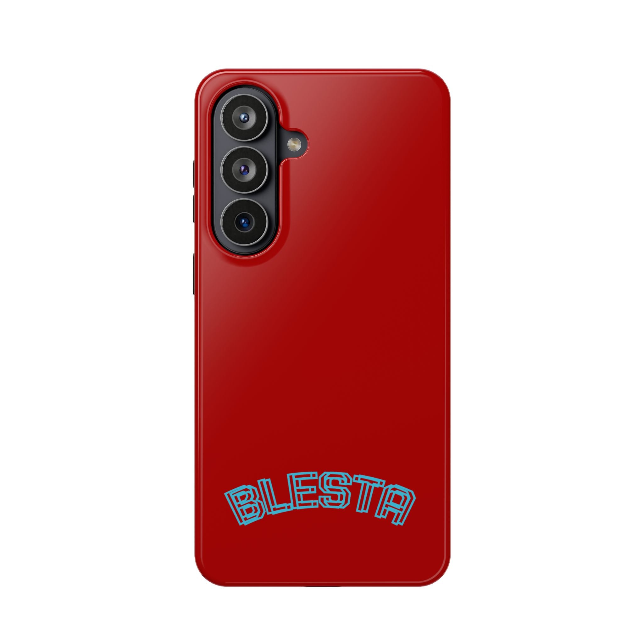Magnetic Impact-Resistant Phone Case — Red Retro 'BLESTA' Design
