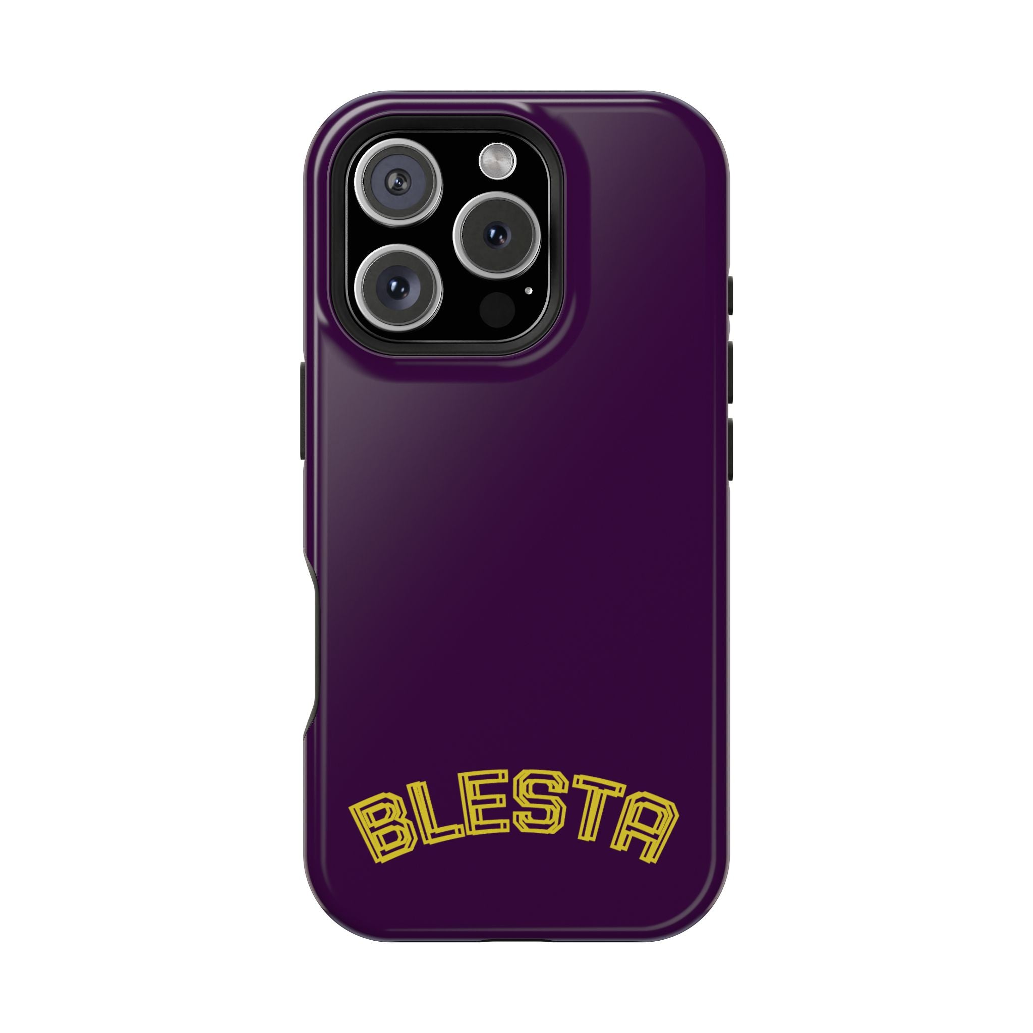 Magnetic Impact-Resistant Phone Case — “BLESTA” Retro Varsity Logo