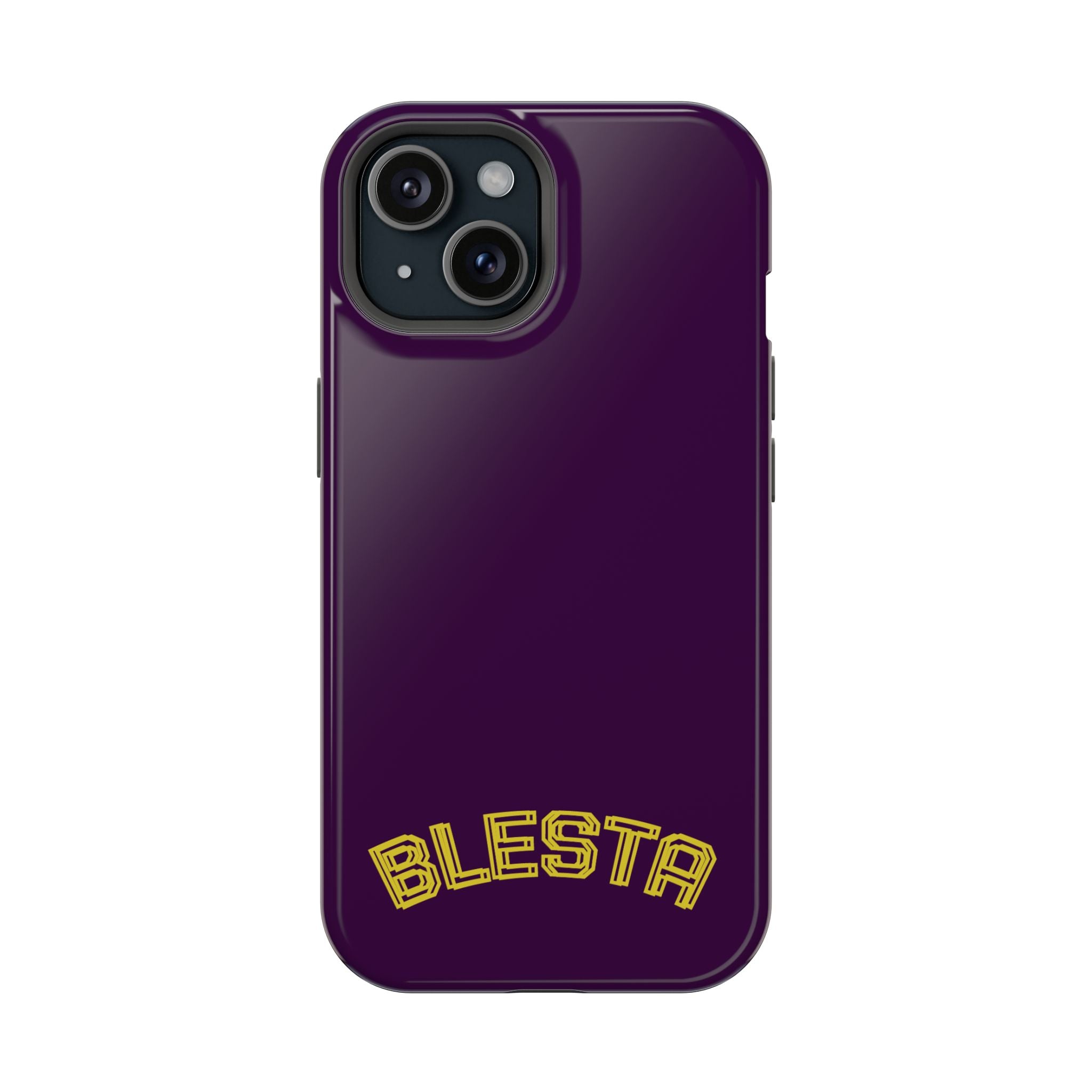 Magnetic Impact-Resistant Phone Case — “BLESTA” Retro Varsity Logo
