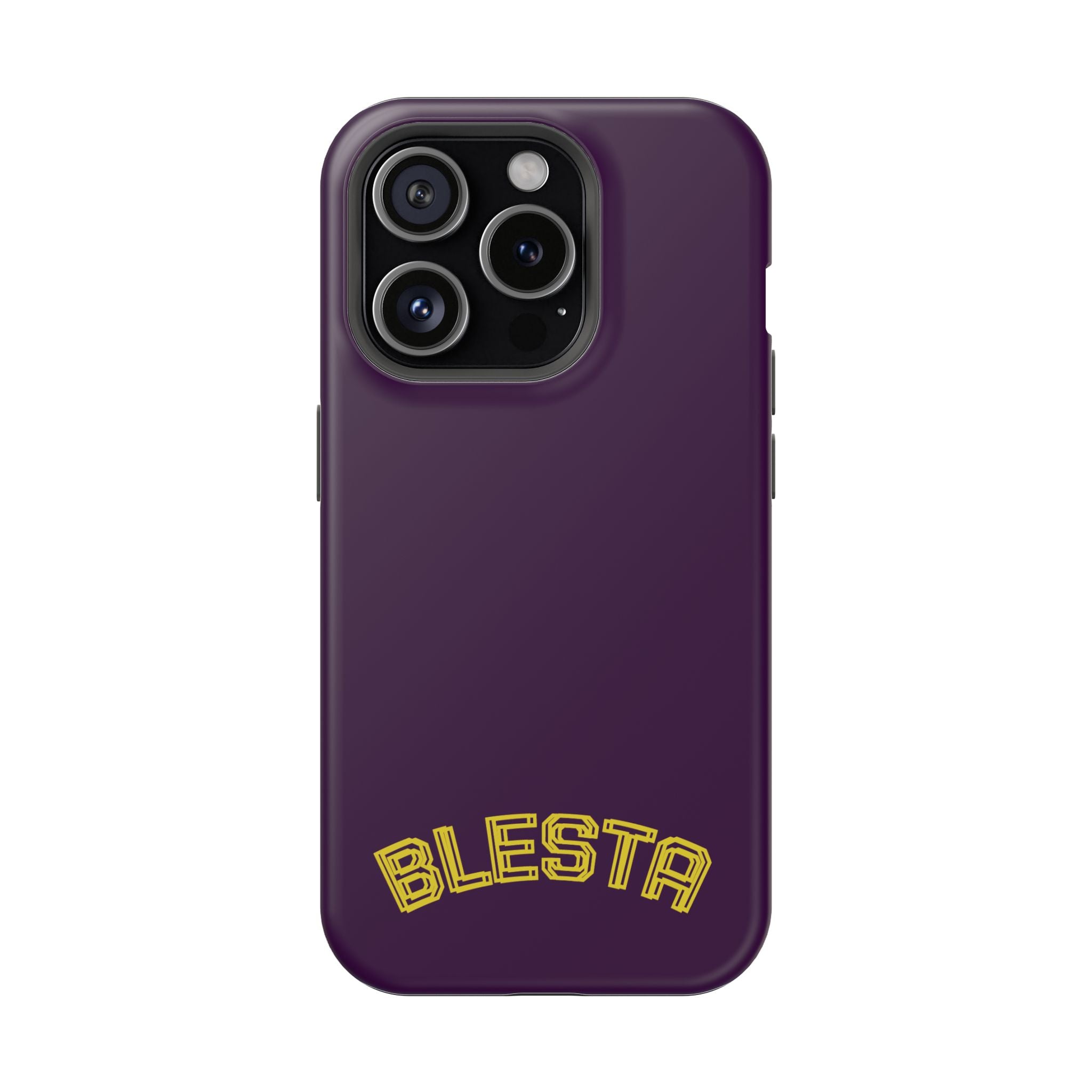 Magnetic Impact-Resistant Phone Case — “BLESTA” Retro Varsity Logo