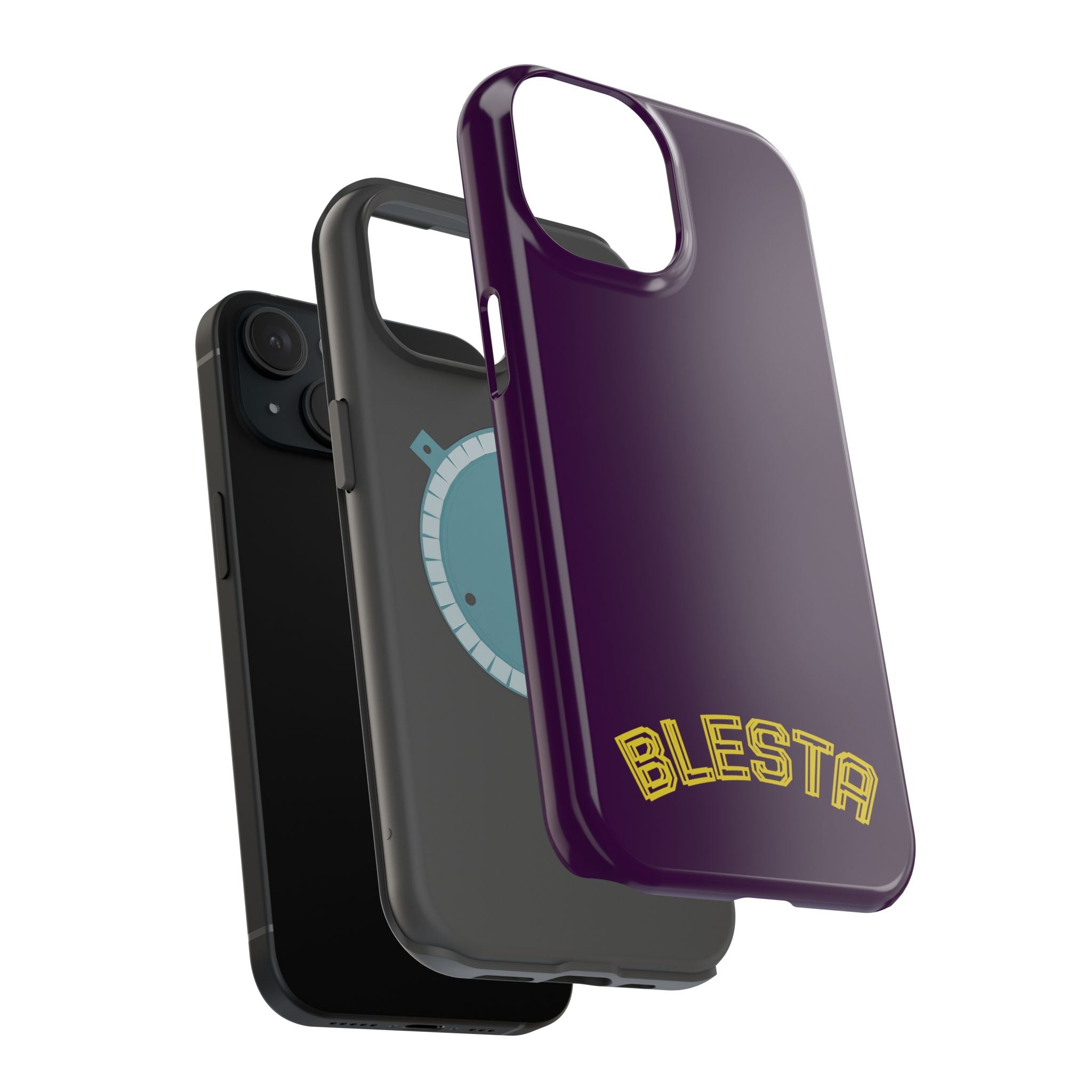 Magnetic Impact-Resistant Phone Case — “BLESTA” Retro Varsity Logo